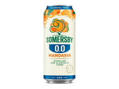 Nealkoholinis sidras SOMERSBY, Mandarine, 0,0% 0,5 l, skardinė