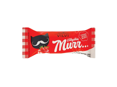 VILVI Vilkyškių Murr glaistytas varškės sūrelis braškinės panakotos skonio, 29 % rieb., 40 g