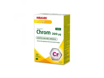 WALMARK maisto papildas CHROM FORTE 200 mcg, 30 tab.