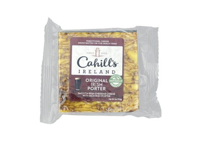 Čederio sūris CAHILL'S IRELAND, su airišku Porter alumi, 200g