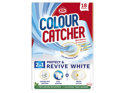 Skalbimo lapeliai K2R COLOUR CATCHER Intensive White, 18 vnt