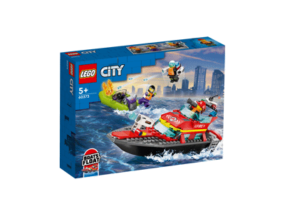 LEGO® City Ugniagesių kateris 60373 Konstruktoriaus rinkinys (144 dalys)