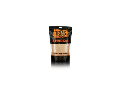 Dulkės Texas Club, šaltam rūkymui, ąžuolinių viskio ir vyno statinių, 500 g.