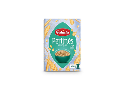 Perlinės kruopos GALINTA, 4x100 g, 400 g