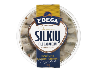 Silkių filė su džiovintais pomidorais ir kaparėliais EDEGA, 200 g