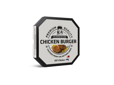 Šaldyti mėsos paplotėliai CHICKEN BURGER, 2 x 125 g
