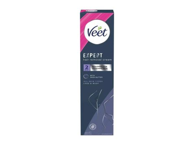 VEET EXPERT 2 MIN SHEA BUTTER kojų ir kūno plaukų šalinimo kremas, 200 ml