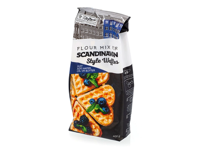 Miltinis mišinys skandinaviško stiliaus vafliams CITY TASTE, 400 g