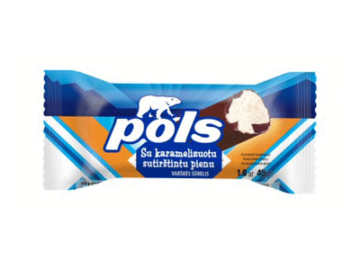 Varškės sūrelis su saldintu sutiršt. pienu POLS, 20,8% rieb., 45 g