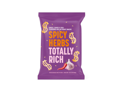 Bulvių užkandis DOLLAR SNACK su česnakais, 50 g