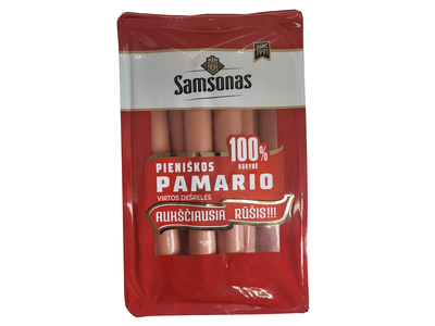 Virtos pieniškos dešrelės SAMSONO PAMARIO, a.r., 260 g