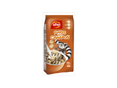 Sausi pusryčiai OHO su cinamonu, 150 g