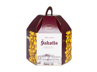 Mažas ŠVENTINIS šakotis KLAIPĖDOS DUONA, 1 kg