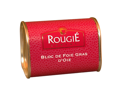 Žąsų kepenėlių paštetas ROUGIE, Block of foie gras, skardinėje, 145 g