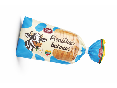 Batonas BALTASIS PYRAGAS, Pieniškas, 350g