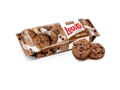 Sausainiai LOVITA ROSHEN su kakava ir šokolado gabaliukais, 150 g