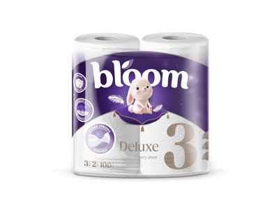 Popieriniai rankšluosčiai BLOOM DELUXE, 3 sluoksnių, 2 vnt.