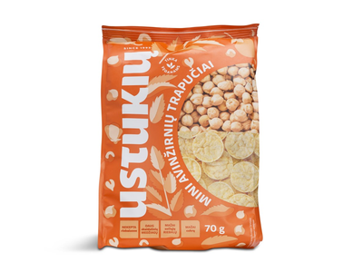 Mini avinžirnių trapučiai USTUKIŲ MALŪNAS, 70 g