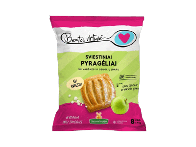 Šald. sviest. pyragėliai su varške, ob. įd. BEATOS VIRTUVĖ, 360 g