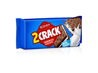 Krekeriai ROSHEN su pieno ir vanilės skonio įdaru, 190 g