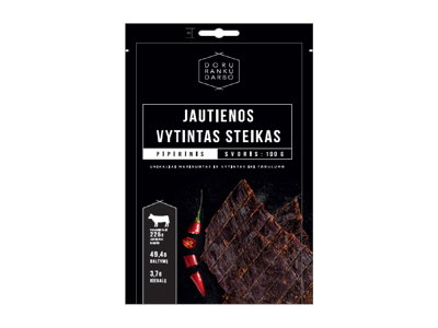 Vytintas jautienos pipirinis DORA, a. r., 100 g
