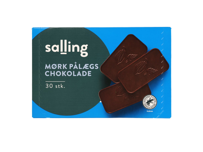 Juod. šokolado plokštelės SALLING, 120 g
