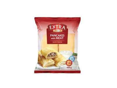 Šaldyti lietiniai blyneliai EXTRA LINE su mėsa, 400 g