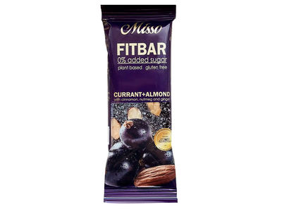 Batonėlis MISSO CURRANT ALMOND, 30 g