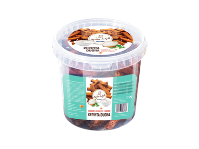 Svogūnų ir grietinės skonio kepinta duona, 300 g