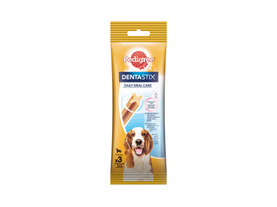 Vidutinių veislių šunų kramtalai PEDIGREE DENTASTIX (3 vnt.), 77 g