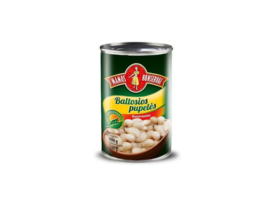 Baltosios pupelės konservuotos MAMOS KONSERVAI, 400 g