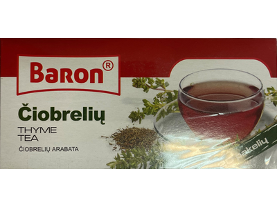 Arbata BARON, čiobrelių, 20 x 1,5 g
