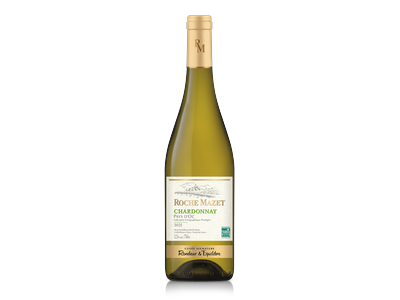 Baltasis sausas vynas ROCHE MAZET CHARDONNAY, 750 ml