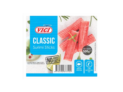 Krabų skonio lazdelės iš surimio VIČI, 500 g