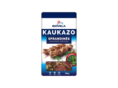 NAUJA! Mar. KAUKAZO kiaulienos sprandinės šašlykas su žolel., 700 g