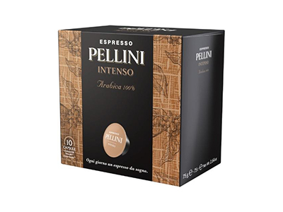 Kavos kapsulės PELLINI Intenso, 10x7,5g