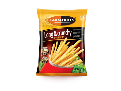 Šaldytos gruzdintos bulvytės FARM FRITES LONG & CRUNCHY, 600 g