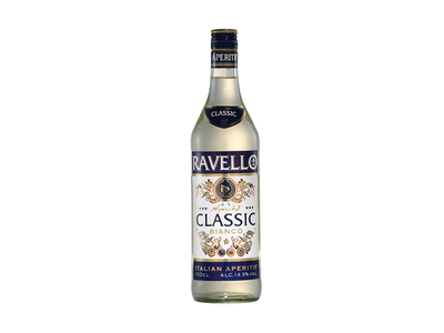 Aromatinis fermentuotas gėrimas RAVELLO Bianco,  14,5%, 1 l