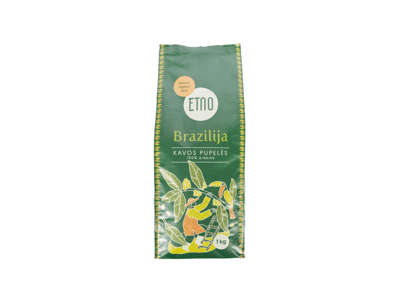 Skrudintos kavos pupelės ETNO BRAZILIJA, 1 kg