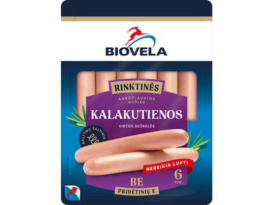 Virtos BIOVELA kalakutienos dešrelės, A.R. 240 g