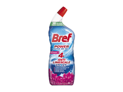 WC valiklis BREF POWER ACTIVE Flower, 750 ml