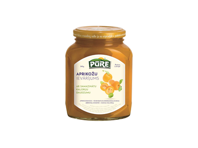 Abrikosų uogienė PŪRE, 390 g