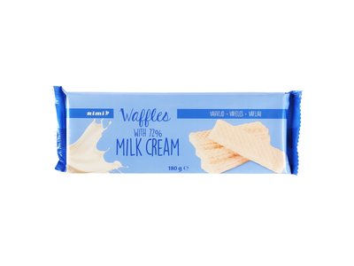 Vafliai su pieniniu kremu RIMI, 180 g