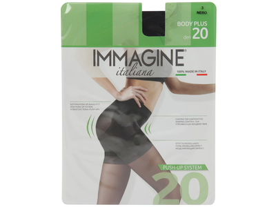 Mot. pėdkeln. IMMAGINE BODY PLUS 20DEN NERO 3