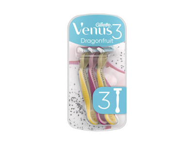 Vienkartiniai skustuvai VENUS 3 Dragonfruit, 3vnt