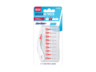 Tarpdančių šepetėliai JORDAN BRUSH BETWEEN, S / 0,5 mm, 10 vnt.