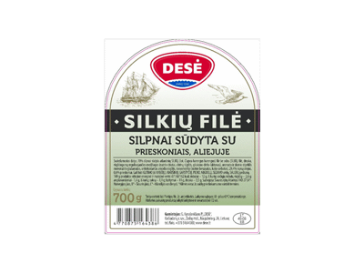 Silkių filė su aliejumi ir prieskoniais DESĖ, 700 g