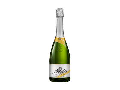 Pusiau putojantis baltasis saldus vynas ALITA FRIZZANTE, 750 ml