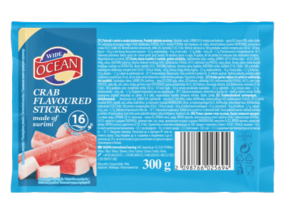 Šaldytos krabų lazdelės WIDE OCEAN, 300 g