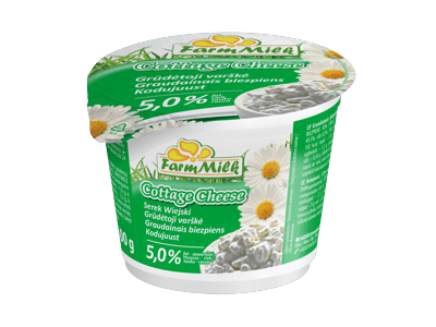 Varškė grūdeliais  Farm Milk, 500 g